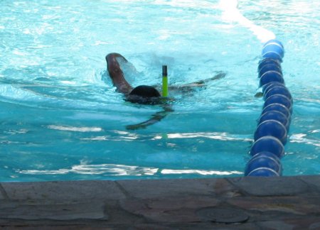 Christian swimming
