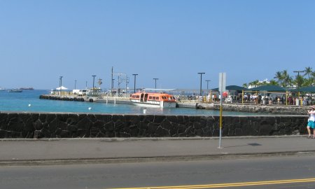 The tender at the Kona pier