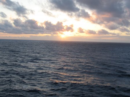 First cruise sunrise