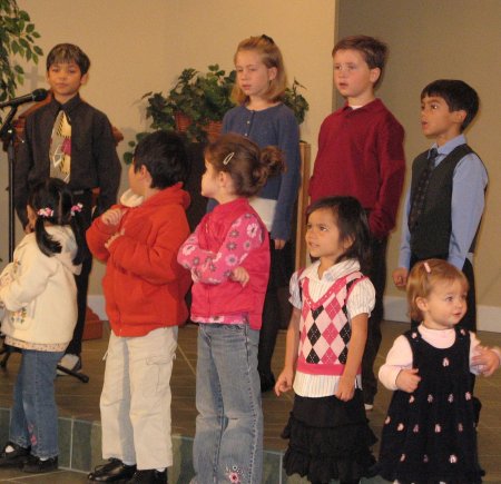Kids Singing at Church